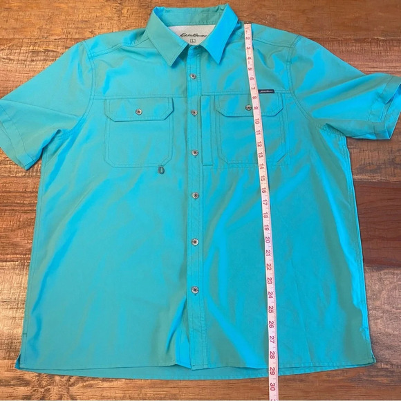 EDDIE BAUER Men's button down Shirt Large moisture-wicking fabric - Picture 7 of 8